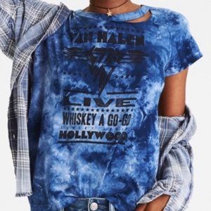 Van Halen Aeo Tie Dye Graphic Tee Shirt 